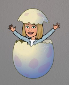 girl coming out of an egg