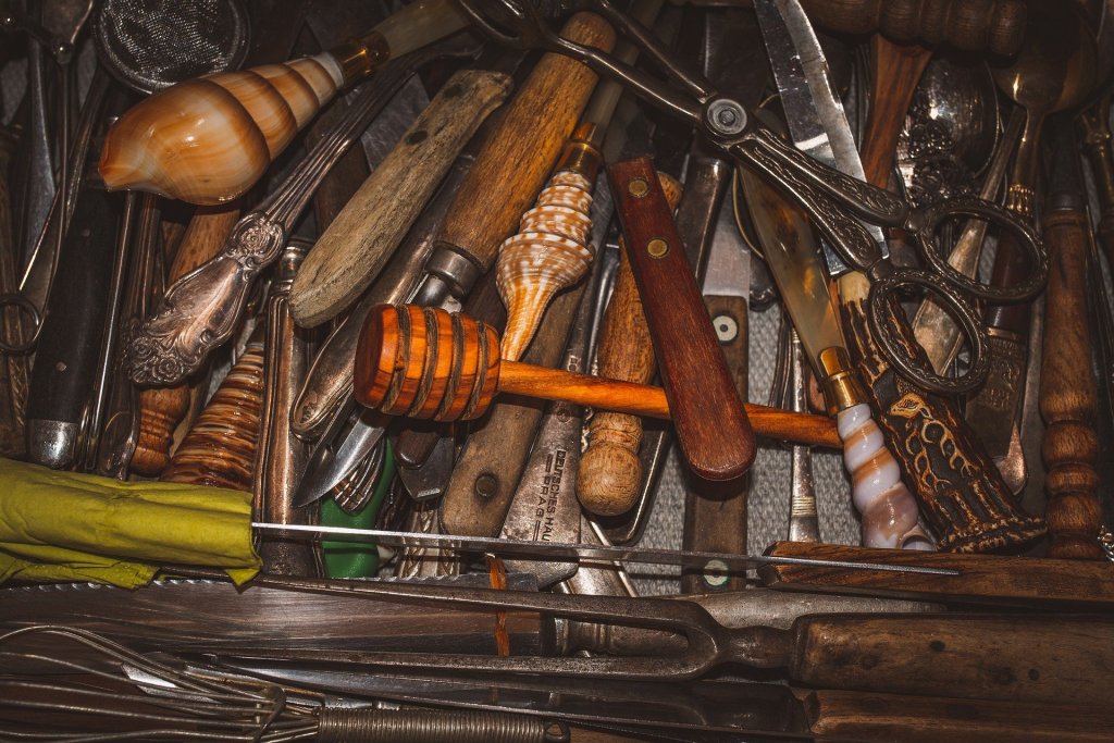 Drawer full of cutlery